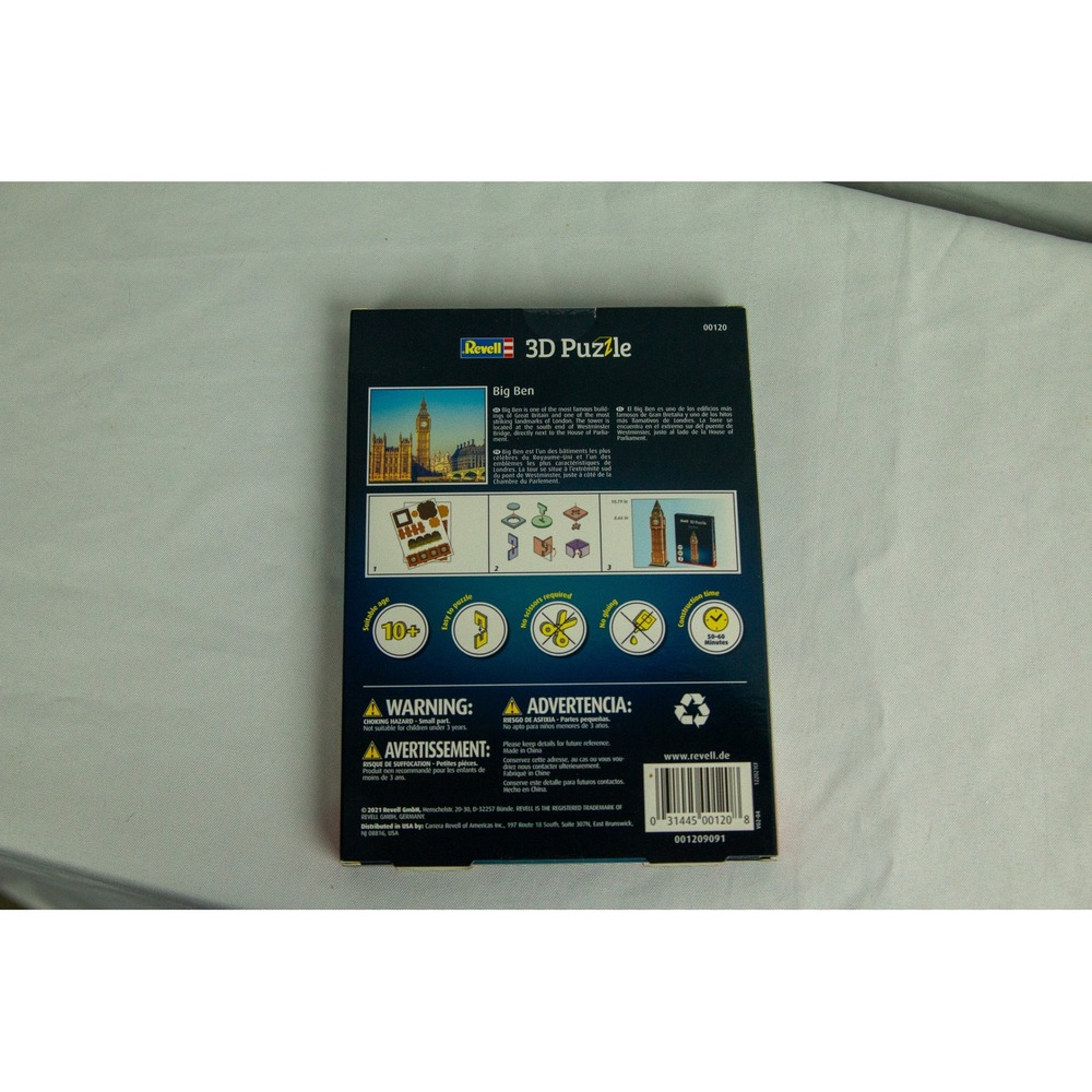 Revell Big Ben 3D Puzzle 13 Parts No Glue or Scissors Required 00120 - Picture 5 of 7
